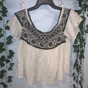 off the shoulder blouse from American Eagle